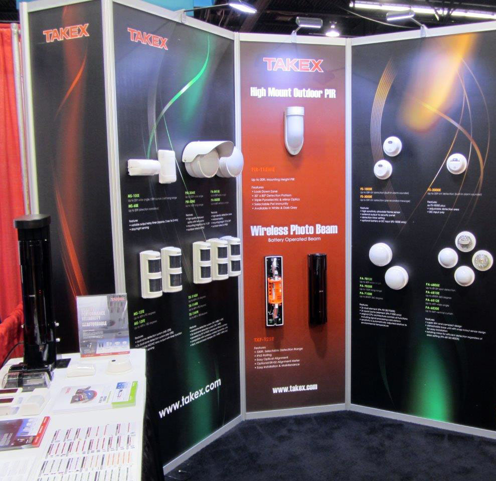 El estand de los productos de detección perimetral TAKEX en la Feria Asis 2015 celebrada en California
