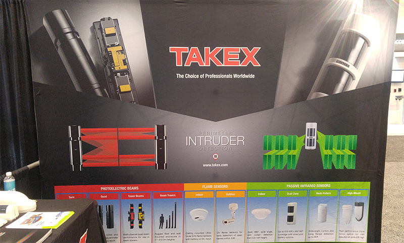 Las barreras y los detectores de infrarrojos TAKEX estuvieron presentes en ASIS Internacional
