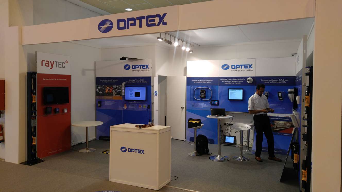 OPTEX triunfa en SICUR 2018 con sus barreras infrarrojas