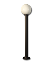 MALTA – Colonna perimetrale tipo lampada (180°) per barriere ad infrarossi di due raggi, applicazione residenziale. 